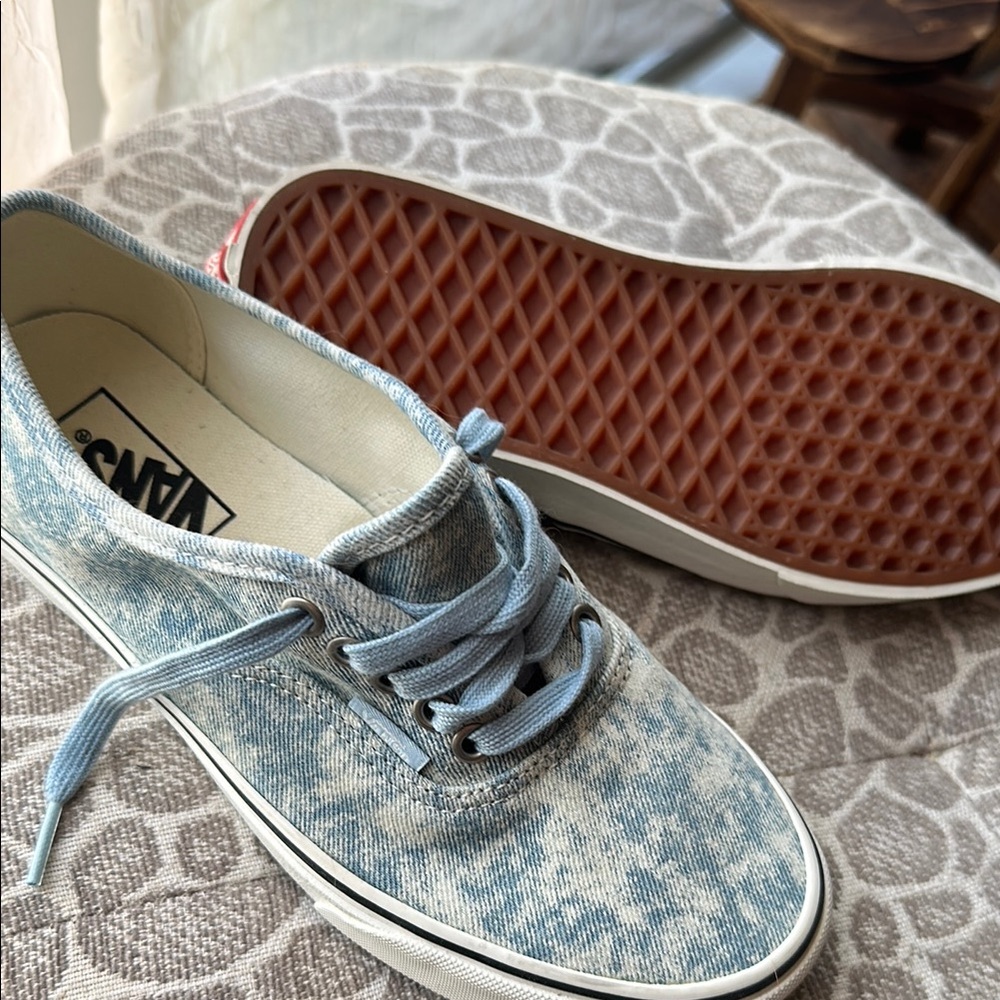 Vans Women's Blue Canvas Sneakers